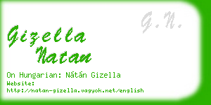 gizella natan business card